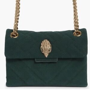 Kurt Geiger Green Shoulder Bag with Gold Chain
